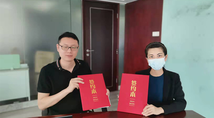 祝賀！金環(huán)電器與寧波某品牌電商客戶再次合作，簽約成功！