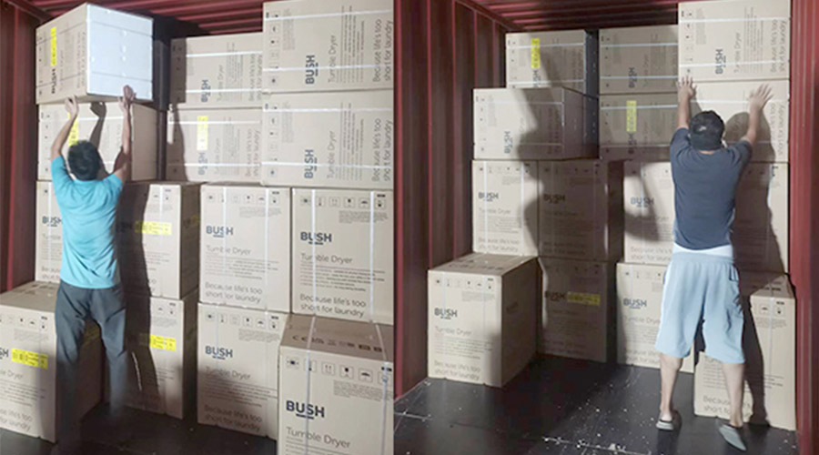 各司其職合力做好英國Argos客戶衣物烘干機出貨任務(wù)！